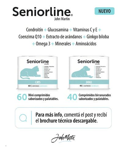 Seniorline Gatos Condroprotector Antioxidante Premium 60comp - Image 6