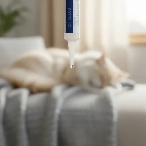 Pipeta Protech Gatos De 5 A 8 Kg Pulgas Garrapatas Mosquitos Azul Claro - Image 3