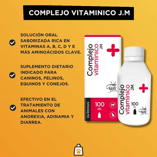 Complejo Vitaminico Perro Gato X 100ml - John Martin - Image 2