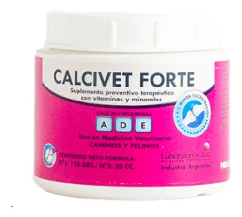 Calcivet Forte X 150 Gr Suplemento Barf Perros Y Gatos
