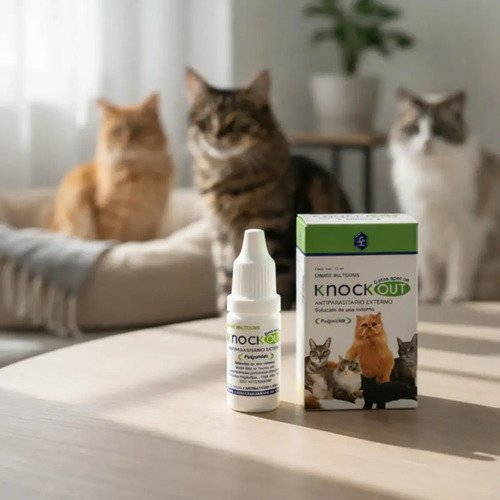 Pipeta Antipulgas Para Gatos Multidosis 10ml Knock Out Agua - Image 2
