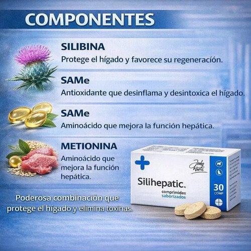 Silihepatic Hepatoprotector Para Perros Gatos 30 Comp - Image 5