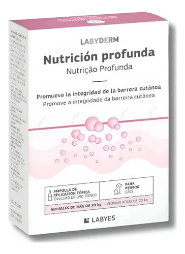Ampolla Regeneradora Para Perros Labyderm Nutrición Profunda