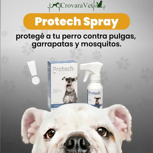 Protech Spray 100ml Pulgas Garrapatas Mosquitos Perro Labyes Blanco - Image 3