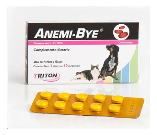 Anemi-bye 20 Comp. Hierro Para Perros Y Gatos Anemia - Image 4
