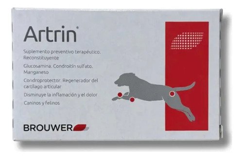 Artrin Condroprotector Para Perros Y Gatos X 30 Comprimidos