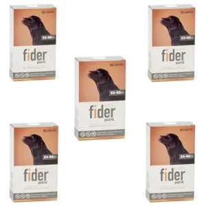 Pipeta Fider 21 A 40 Kg X5 Unidades Perros Pulgas Garrapatas Azul Marino