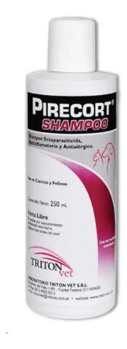 Shampoo Pirecort Triton Antipulgas Garrapatas Perros Y Gatos Neutro - Image 4