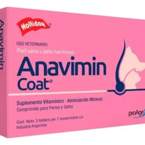 Holliday Anavimin Coat 21 Tabs. Piel Sana Y Pelo Hermoso