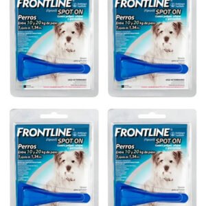Pipeta Para Perros Frontline Spot On 10 Kg A 20 Kg Pulgas X4 Azul