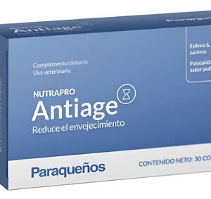Nutrapro Antiage Suplemento Perros Gatos 30 Tabletas Proagro Resveratrol