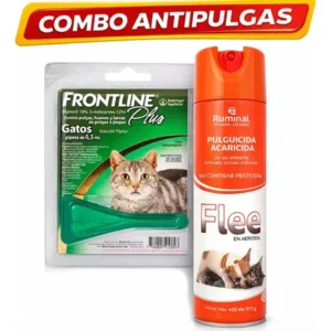 Frontline Plus Gato + Flee Aerosol Pulgas Garrapatas Verde