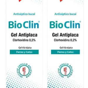 Gel Antiplaca Para Perro Bio Clin Clorhexidina C/ Cepillo X2 Pollo