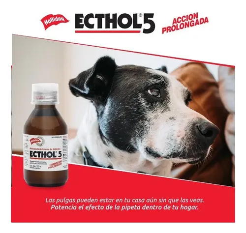 Ecthol 5 X 120ml X3 Pulguicida Garrapaticida Ambiental Perro - Image 2