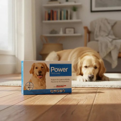 Pipeta Para Perros Grandes Power Ultra 21 A 40 Kg Pack X3 Azul - Image 5