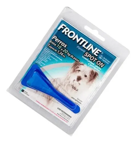 Pipeta Para Perros Frontline Spot On 10 Kg A 20 Kg Pulgas X4 Azul - Image 4