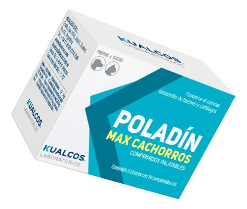 Poladin Max Cachorros Vitaminas Perros Gatos X50 Comprimidos - Image 4