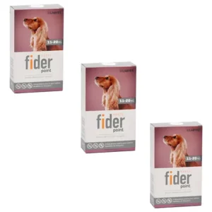 Pipeta Fider Point 11 A 20kg X3 Unid Perro Pulgas Garrapatas Naranja Claro