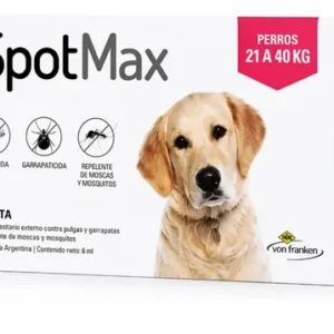 Pipeta Spotmax Perros 21 A 40kg Pulgas Garrapatas Mosquitos Blanco