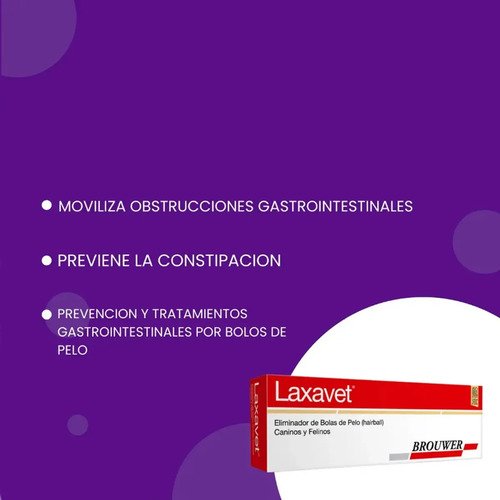 Laxante Perros Gatos Laxavet Eliminador Bola De Pelos 40g Blanco - Image 4