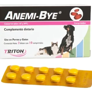Triton Vet Anemi Bye Suplemento Antianémico Perro Gato 20 Comprimidos