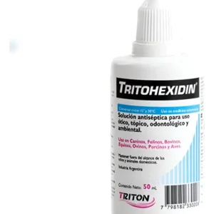 Tritohexidin Ótico 50ml Gotas Para Otitis En Perros Y Gatos Blanco