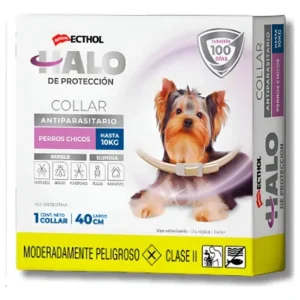 Collar Perros Chico Halo Ecthol Anti Pulgas Garrapatas 40 Cm Agua