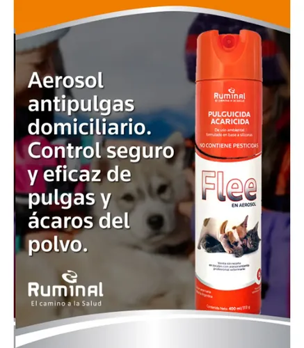 Flee Pulguicida Acaricida Aerosol Control Pulgas Ambiental - Image 8