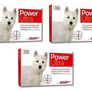 Pipeta Para Perros Chicos Power Ultra 5 A 10 Kg Pack X3 Power 4 A 10