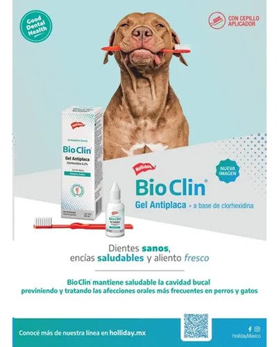 Gel Antiplaca Para Perros Gatos Holliday 20ml Con Cepillo Sin Sabor - Image 6