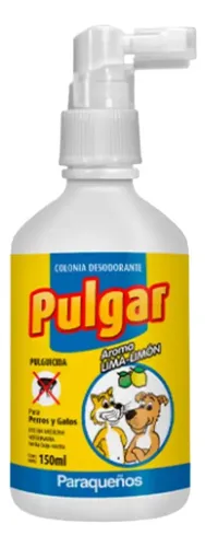 Pulgar Pulguicida Garrapaticida Spray Perro Gato 150ml Blanco