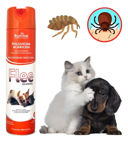 Flee Pulguicida Acaricida Aerosol Control Pulgas Ambiental