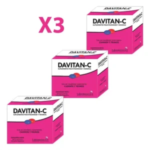Davitan C X3 Unid Vitaminas Y Minerales Perros Gatos 60 Comp