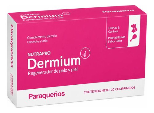 Nutrapro Dermium X 30 Comp Regenerador Pelo Piel Perro Gato