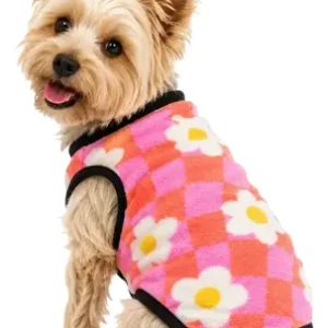 Ropa Friza Polar Reforzado Perros Gatos Talles 1 Al 12 Flores Talle 4
