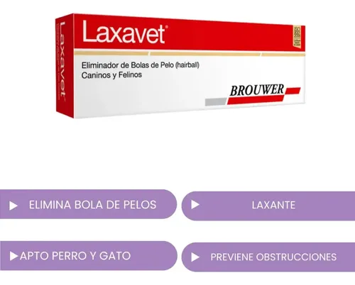 Laxante Perros Gatos Laxavet Eliminador Bola De Pelos 40g Blanco - Image 3