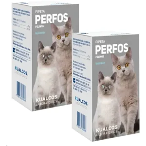 Pipeta Perfos Multidosis Gatos Pulguicida Kualcos X 2u. Violeta