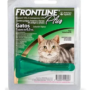 Pipeta Para Gatos Frontline Plus Elimina Pulgas Y Garrapatas Verde