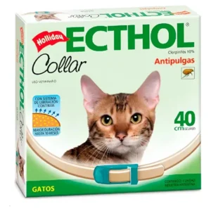 Collar Ecthol Antipulgas Garrapatas Para Gatos Hollidays Agua