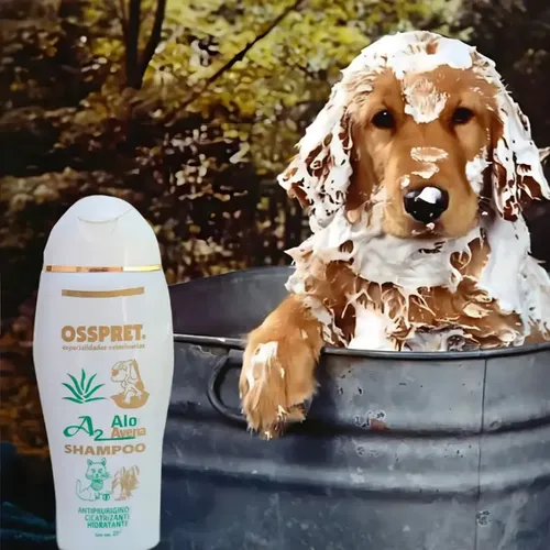 Shampoo Para Perros Y Gatos Osspret Aloe Y Avena 250 Ml Aloe Vera - Image 2