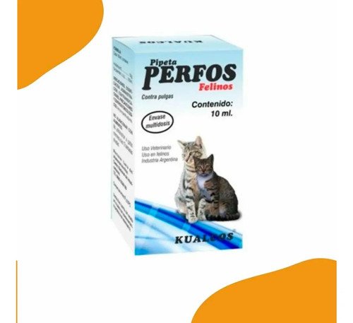 Pipeta Perfos Multidosis Gatos Pulguicida Kualcos X 3u. Azul Acero - Image 4