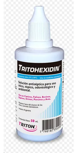 Tritohexidin Ótico 50ml Gotas Para Otitis En Perros Y Gatos Blanco - Image 2