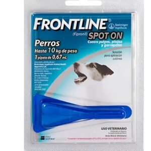 Pipeta Frontline Spot On Perro Hasta 10kg Pulgas Garrapatas Azul
