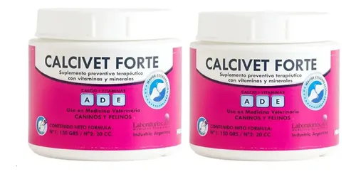 Calcivet Forte Para Perro Gato X 250 Grs Pack X 2 Unid