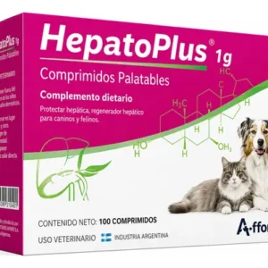 Hepatoplus Perro Gato 1gr X30 Comprimidos Protector Hepatico