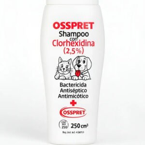 Shampoo Clorhexidina Perfumado Osspret Perros Gatos 250ml Perfumado