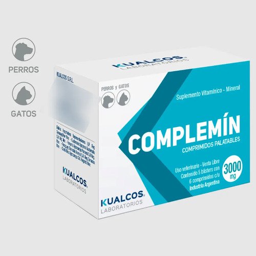 Complemin X30 Suplemento Vitaminas Minerales Perros Gatos