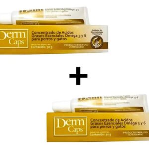 Derm Caps X2 Unidades Perro Gato Complejo Vitaminico 30 Gr
