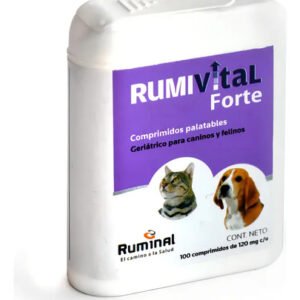 Ruminal Rumivital Forte Geriátrico Perro Gato 100 Comprimidos