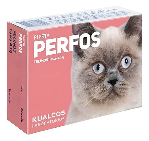 Pipeta Perfos Gatos Hasta 4kg Pulgas Garrapatas Mosquitos Rosa